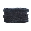 Tour de cou thermique d'hiver en fausse fourrure bleu marine avec doublure peluche - Bleu Marine