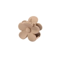 Matte beige flower-shaped hair claw clip with minimalist petal design for women - Bulk Packaging / 4cm Flower-Light Coffee
