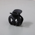 Haarklammer in Matt-Schwarz mit Drachenknochen-Design und robuster matter Optik - Hoher Pferdeschwanz-Clip 3,5CM / Mattschwarz