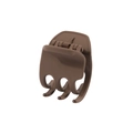 Matte brown 4cm minimalist small hair claw clip for women with durable metal spring - Bulk Packaging / 4cm Single Claw-Deep Coffee