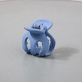 Matte Morandi-blaue Haarklammer für Damen mit elegantem Knochen-Design und Frost-Effekt - Hoher Pferdeschwanz-Clip 3,5CM / Matt Blau