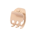 4cm matte beige hair claw clip with gold spring for women stylish hair accessory - Bulk Packaging / 4cm Single Claw-Apricot