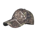 Outdoor camouflage baseball cap featuring a forest leaf pattern and curved brim for men - Khaki