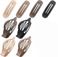 8-teiliges mattes Haarspangen-Set mit Bananen-Clips und BB-Spangen in Erdtönen - Stil C / 8er Set