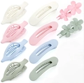 10er-Set matte Haarklammern in Morandi-Farben wie Rosa Blau und Cremebeige - Stil E / 10er Pack