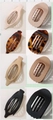 Haarklammer-Set in Mattschwarz, Beige, Kaffee und Tortoise-Muster aus Kunstharz - Gemischtes Stilset (Stil C) / 8er Set