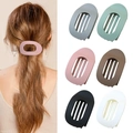 Mattierte hohle ovale Haarklammern im 6er Set für elegante Frisuren und Stylings - Stil D (Ovale Klammer) / 6-Teiliges Set (Unverpackt) / Mehrfarben-Kombination