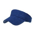 Visiera parasole sportiva blu scuro con trama a rilievo e scritta SPORT in dettaglio - Blu