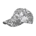 Berretto da baseball street fashion con motivo paesaggistico Toile de Jouy grigio su bianco - Nero
