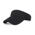 Visiera parasole nera SPORT goffrata con motivo jacquard per la corsa all'aperto - Nero