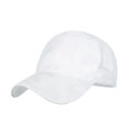 Witte camo paardenstaart honkbalpet met ademend mesh en een voorgebogen klep - Verstelbaar / Wit