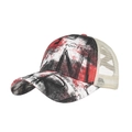Graffiti baseballpet met ademende beige mesh achterkant en verstelbare elastische band - Verstelbaar / Graffiti Patchwork Stijl