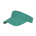 Candy-colored mint green open top sun visor hat with wide brim for summer - Green