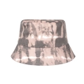 Pink and grey tie-dye cotton sun hat with wide brim for UV protection and outdoor style - Pink