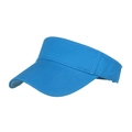 Blauwe katoenen zonneklep met brede rand en parallel stiksel voor buitenactiviteiten - Blauw