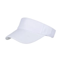Visière de soleil blanche classique en tissu texturé pour le sport et le tennis - Blanc