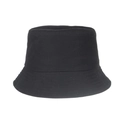 Minimalist black sun bucket hat with a wide brim for summer UV protection - Pure Black