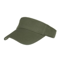 Visière de soleil en coton vert foncé avec design ouvert pour activités de plein air - Vert Militaire