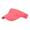 Hot pink breathable mesh visor cap with long brim for golf and outdoor sun protection - Pink