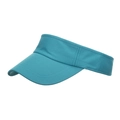 Neon teal open-top sun visor hat for golf and running made of breathable dry fabric - Blue