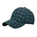 Gorra de béisbol clásica con diseño de cuadros en colores verde y azul marino - Azul