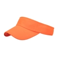 Neon orange sun visor hat for outdoor golf and sports with breathable mesh fabric - Orange