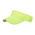 Neon green athletic sun visor hat with breathable honeycomb mesh for outdoor sports - Neon Yellow