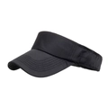 Classic black sports sun visor for women with elastic band for golf and tennis - Black