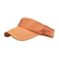 Bright orange open-top sun visor hat with reinforced stitching for outdoor golf - Orange