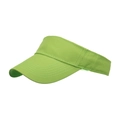 Grass green cotton sun visor hat with long curved brim for summer outdoor sports - Green
