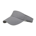 Classica visiera parasole grigia in cotone con cuciture rinforzate per sport - Grigio