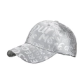Unisex honkbalpet in reflecterend zilver metallic met moderne streetstyle graffiti - Verstelbaar / Zilver