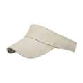 Visiera parasole beige in cotone per golf e outdoor con ampia tesa impunturata - Beige