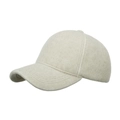 Cappellino baseball beige in finta pelliccia di visone con morbida texture sherpa calda - Beige