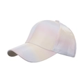 Gorra de béisbol con degradado de macarrón en tonos suaves de rosa pastel y violeta - Ajustable / Rosa Púrpura Iridiscente (2#)