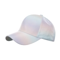 Gorra de béisbol con degradado macaron, acabado satinado brillante y visera curva - Ajustable / Degradado Macaron (3#)
