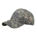 Tactical baseball cap in digital camo pattern with a grey rectangular velcro area - Digital Gray