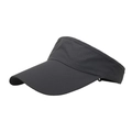 Schwarzes schnelltrocknendes Mesh-Visier für Wandern und Sport mit verstellbarem Riemen - Verstellbar / Dunkelgrau