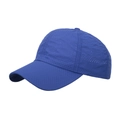Breathable blue mesh baseball cap with quick-dry fabric and curved brim for outdoor sports - Royal Blue