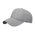 Grey quick-dry mesh baseball cap with laser-cut ventilation holes for outdoor sports - Light Gray