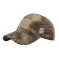 Tactical camouflage baseball cap in python pattern with front loop patch area - Python Khaki