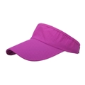 Breathable magenta outdoor sports sun visor with mesh ventilation for running and hiking - Adjustable / Plum Red