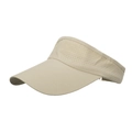 Outdoor quick-drying mesh sun visor in beige with breathable eyelets for hiking - Adjustable / Khaki