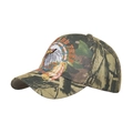 Jungle camouflage baseball cap featuring eagle embroidery and Born To Be Free text - Camouflage