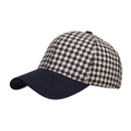 Gorra de béisbol clásica con diseño de pata de gallo y visera azul marino estilo vintage - Azul Marino