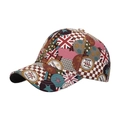 Graffiti katoenen honkbalpet met Britse vlag en retro pop-art badge-prints voor mode - Rood