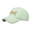 Berretto da baseball in cotone verde chiaro con ricamo dorato Bourbon St. dorato - Verde