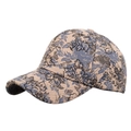 Ethnic jacquard floral baseball cap with vintage pattern for spring sun protection - Blue