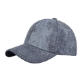 Dunkelblaue Baseballkappe mit silbernen Pailletten und glitzerndem Finish für Sonnenschutz - Dunkelblau