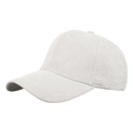Berretto da baseball vintage in velluto a coste bianco sporco con texture a coste - Grigio